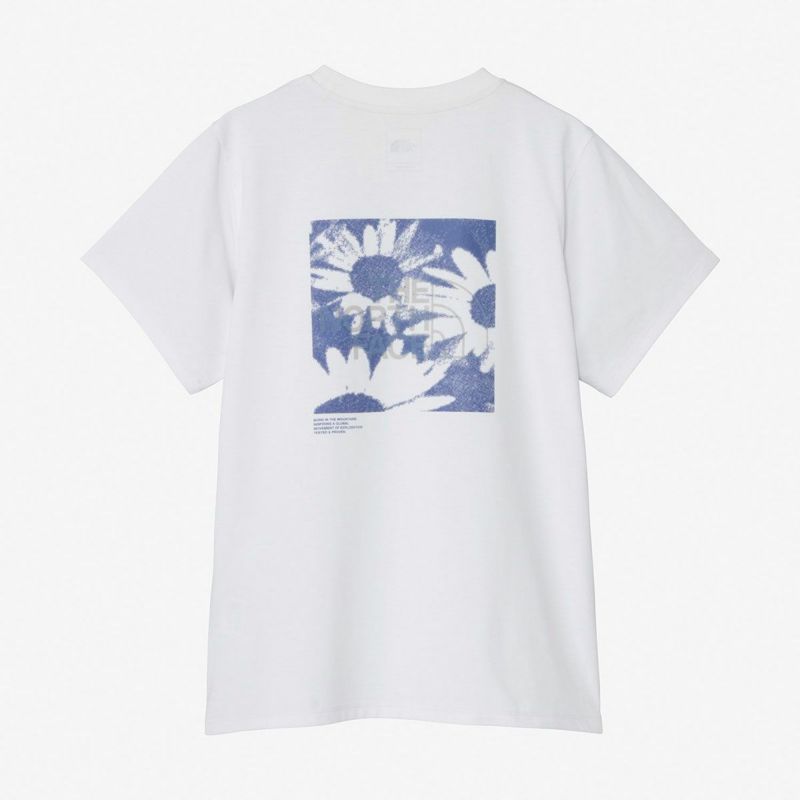 ザ・ノース・フェイスTHENORTHFACEランニングトレーニングウェア半袖TシャツショートスリーブESフラワーボックスロゴティーNTW32685-Wレディース女性26SS春夏