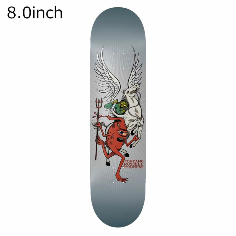 トイマシーンTOYMACHINEスケボースケートボードデッキ板RUSSELLPEGASUS8.0D1294