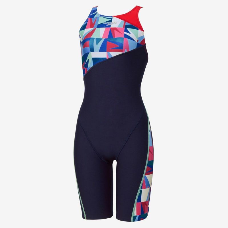 スピードSPEEDOスイムトレーニング競泳水着ブーングリッドターンズニースキンSTW12605-REレディース女性26S1